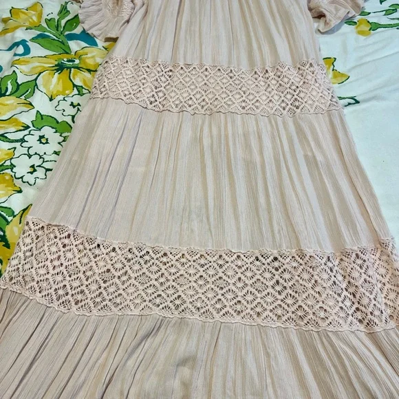 Boho Blush Free People Dream On Maxi Dress - Picture 6 of 11